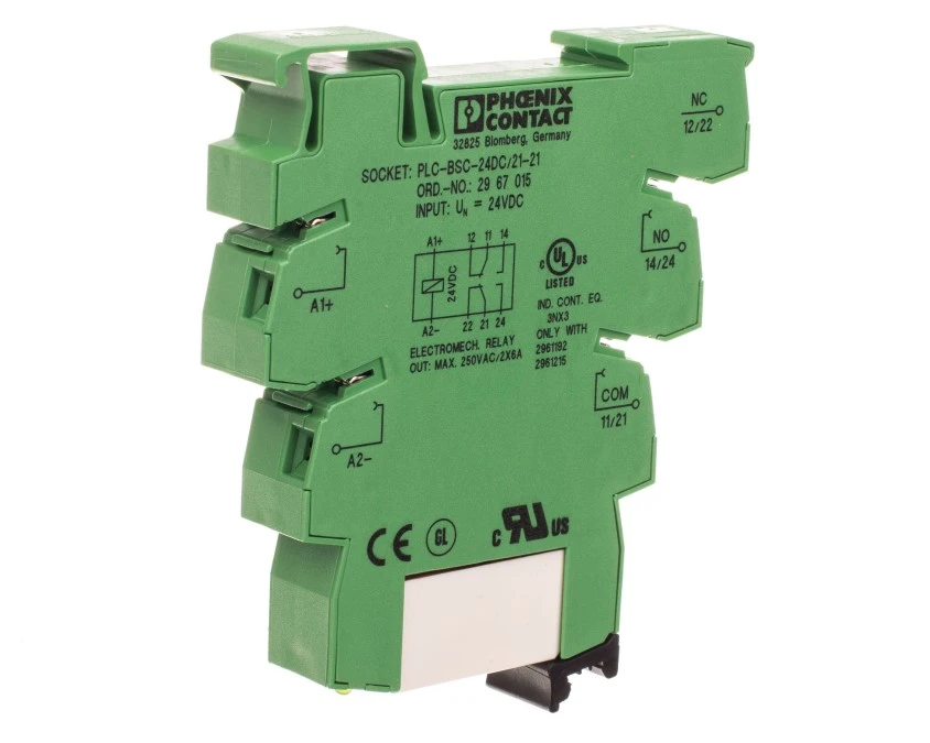 Moduł przekaźnikowy 2P 15A 24V DC PLC‑RSC‑ 24DC/21‑21 2967060 - obrazek 1
