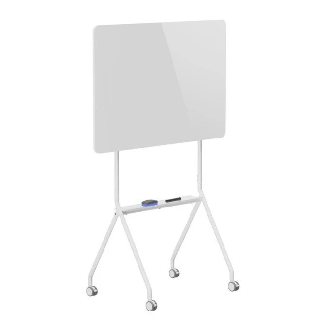 Mobilna tablica suchościeralna Ergo Office, orientacja pozioma, biała, jednostronna, z półką, wymiary tablicy 1190x790mm, ER‑306 - obrazek 2