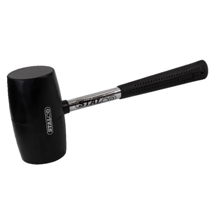 Młotek gumowy 90mm trzonek metalowy STALCO S‑19590 - obrazek 1
