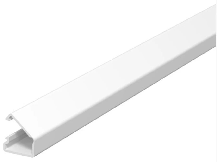 Minikanał z folią przylepną i zawiasami 7×12,5×2000 PVC czysta biel RAL9010 WDKMD7RW 6150276 /50x2m/