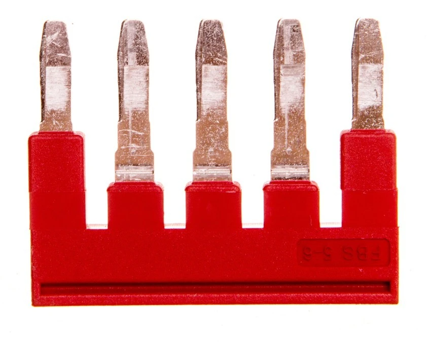 Mostek wtykany 5‑biegunowy 6,2mm czerowny FBS 5‑6 3030349 /50szt./ - obrazek 1