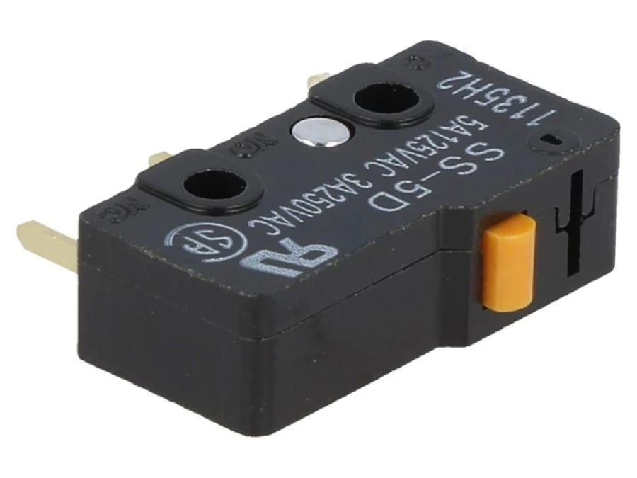 Mikroprzełącznik SNAP ACTION bez dźwigni SPDT 5A/125VAC IP40 SS‑5D - obrazek 1