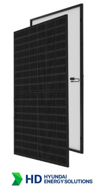 Moduł fotowoltaiczny 500W HYUNDAI HiT‑H500LF‑FB(ZB) technologia Premium N‑Type HJT (Heterojunction) (full‑black) - obrazek 1