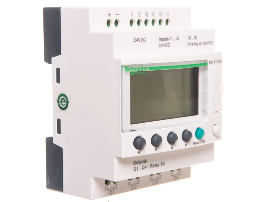 Moduł programowalny ZELIO LE 6we cyfrowych 4wy przekaźnikowe 24V DC RTC/LCD SR3B101BD - obrazek 1