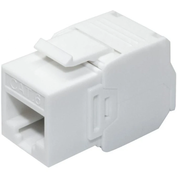 Moduł keystone RJ45 UTP kat.6 nieekranowany beznarzędziowy mini biały - obrazek 1