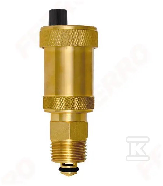 Odpowietrznik automatyczny 1/2" z zaworem stopowym O15AS2 - obrazek 1