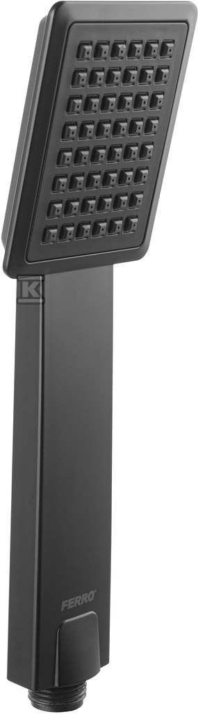Słuchawka prysznicowa Sinus 1F, czarna S170BL-B - obrazek 1