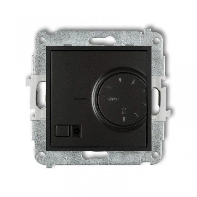MINI Regulator temperatury elektroniczny z czujnikiem podpodłogowym czarny mat 12MRT‑1 - obrazek 1