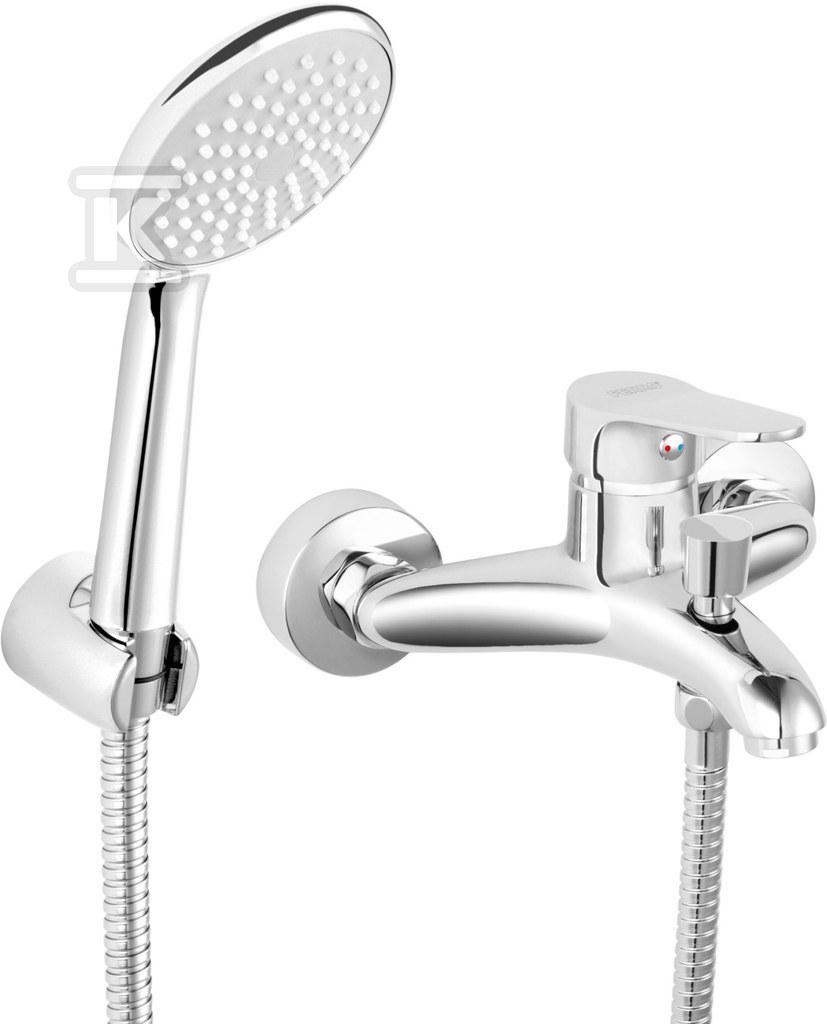Bateria wannowa z zestawem natryskowym ISSO, chrom BIS11 - obrazek 1