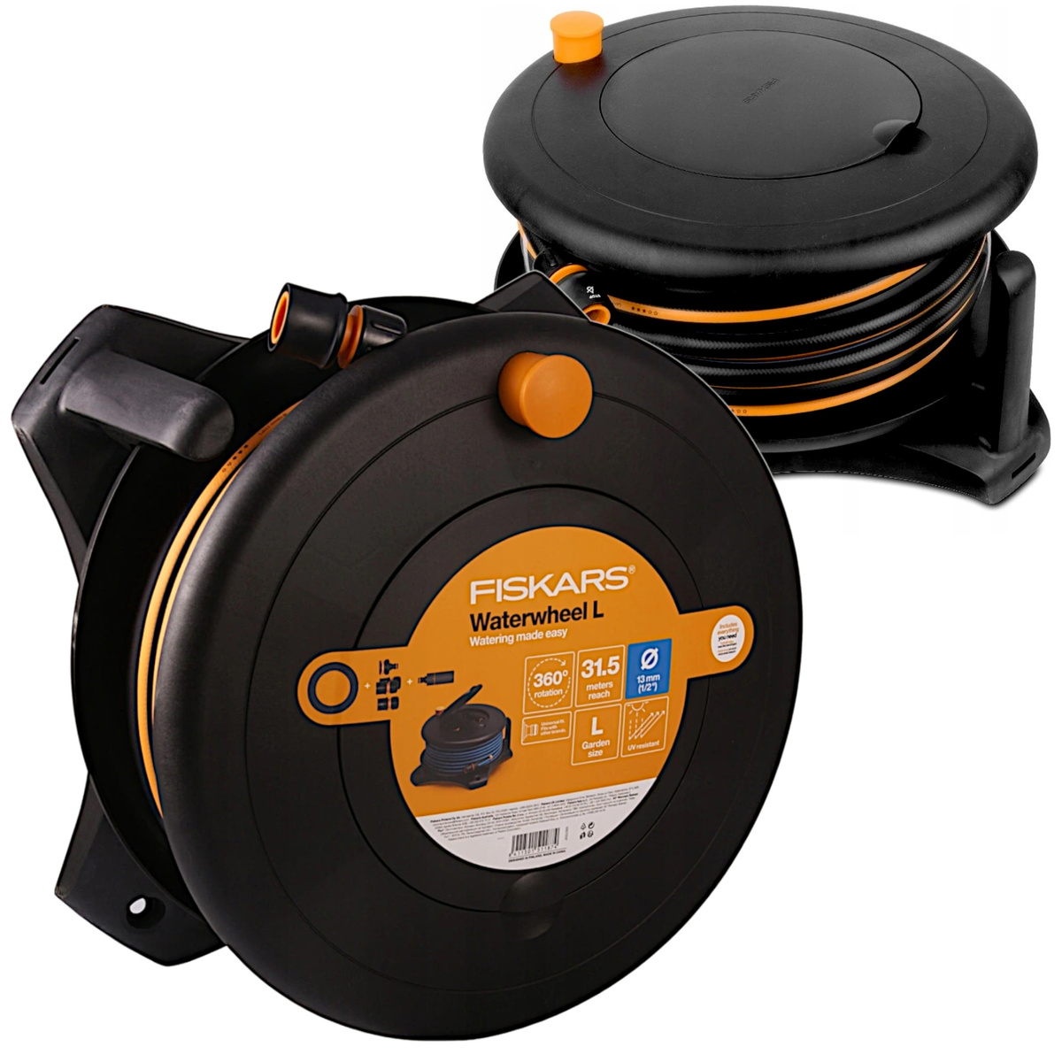 Bęben z wężem ogrodowym 13 mm (1/2″) 30 m Fiskars 1057237