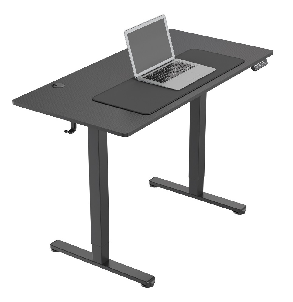 Biurko elektryczne 120×60 cm Zyonix TEVON Black Carbon