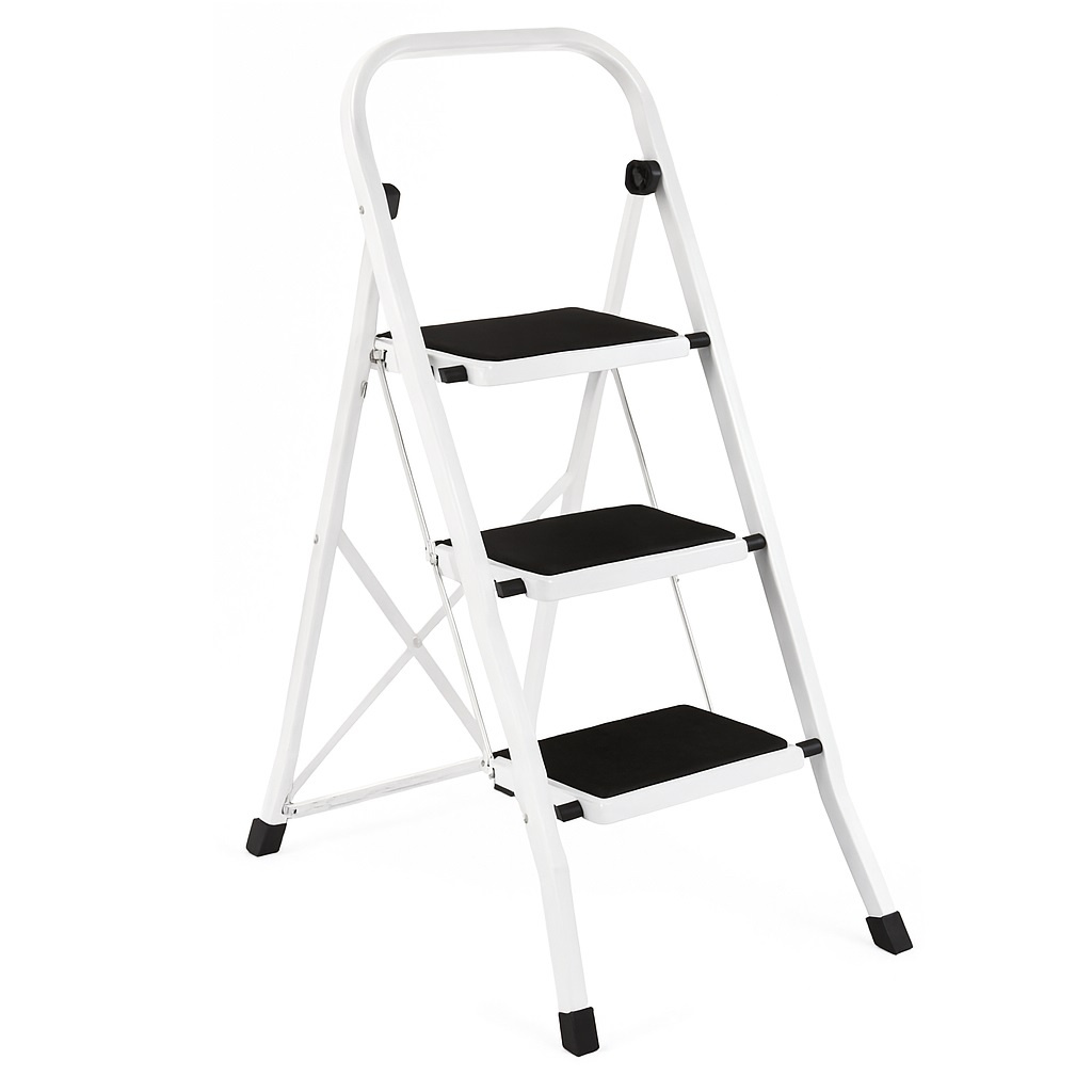 Drabinka 3-stopniowa Werkstar ZOYA White - obrazek 1