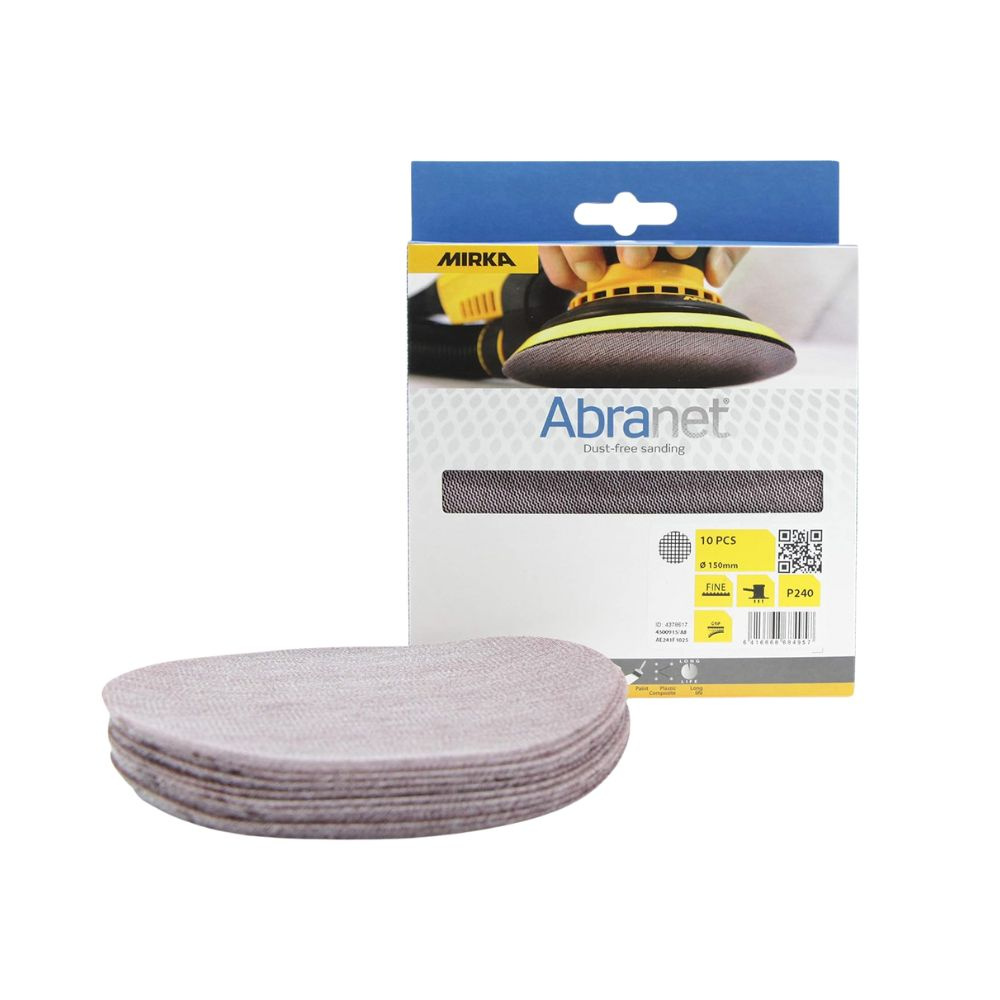 Krążki szlifierskie 150 mm P240 Mirka Abranet AE241F1025 10 szt. - obrazek 1