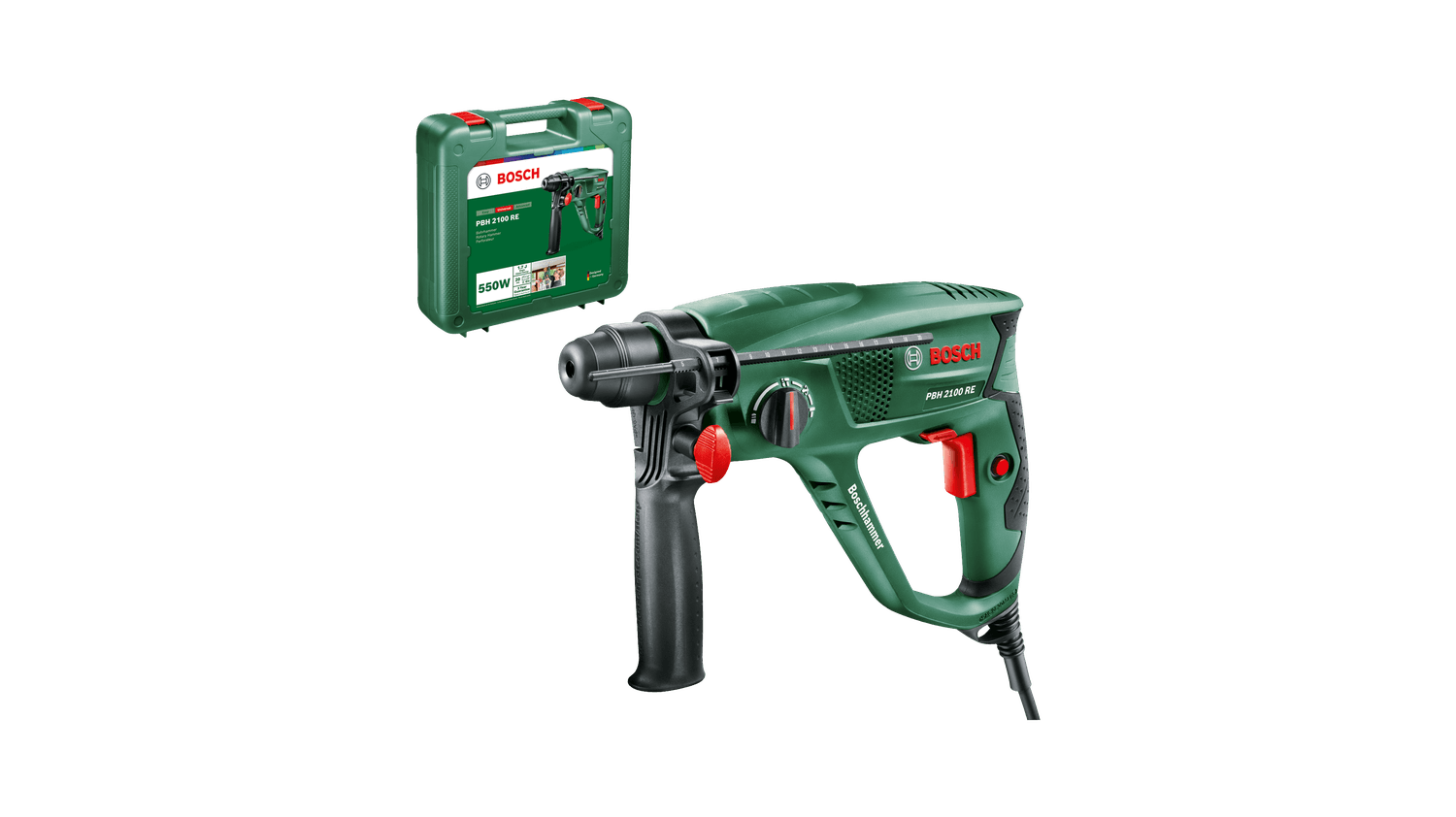 Młotowiertarka Bosch PBH 2100 RE (06033A9320) - obrazek 1