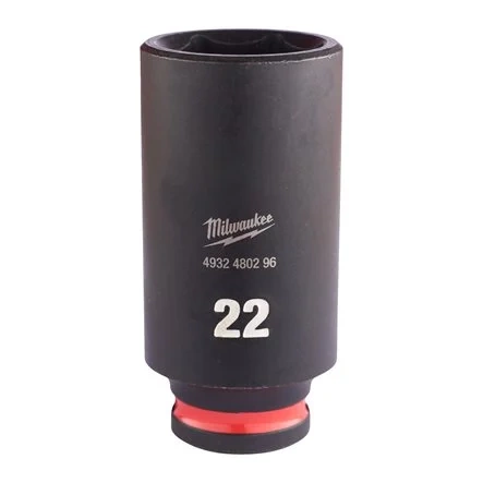 Nasadka udarowa Milwauke SHOCKWAVE™ Impact Duty 3/8″ rozmiar 22 mm
