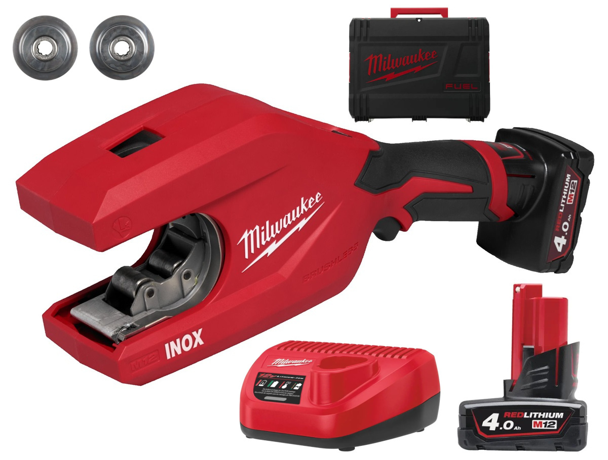 Obcinak do rur ze stali nierdzewnej Milwaukee RAPTOR XL M12 PCSS54-402C - obrazek 1