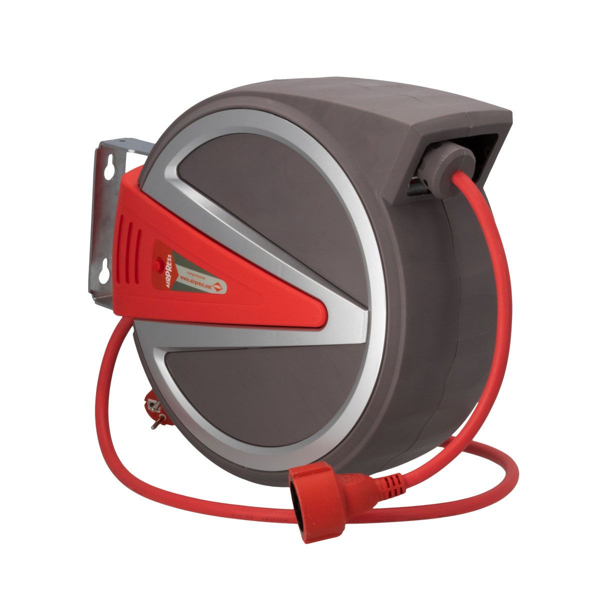 Przedłużacz elektryczny 12A 230V 15m 3G 2.5 mm2 w zwijadle Airpress 76576 - obrazek 1