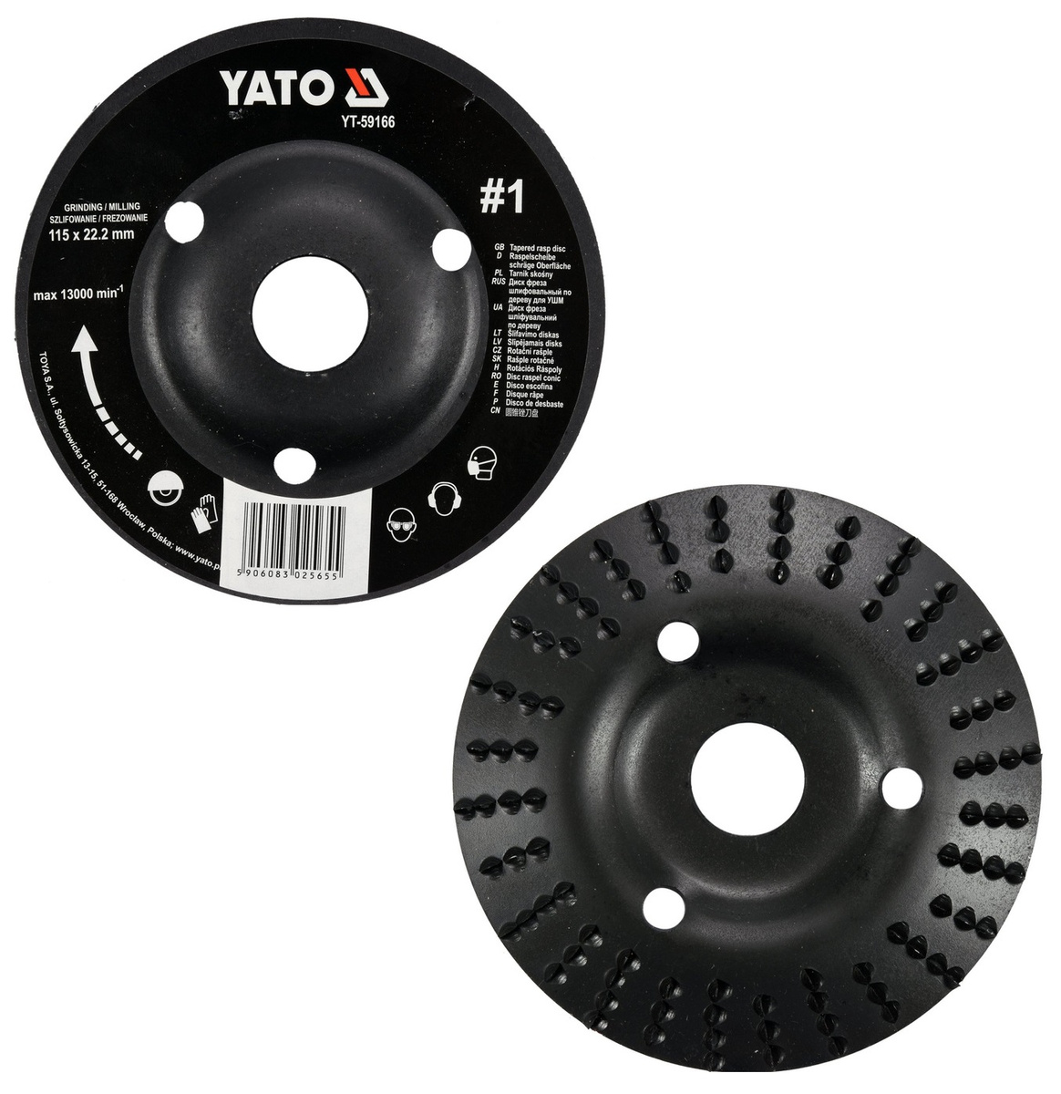 Tarnik skośny do drewna 115 mm Yato YT-59166 - obrazek 1