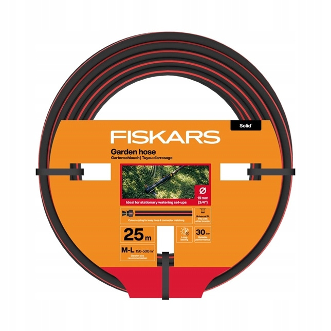 Wąż ogrodowy 19 mm (3/4”) 25 m Fiskars 1076062