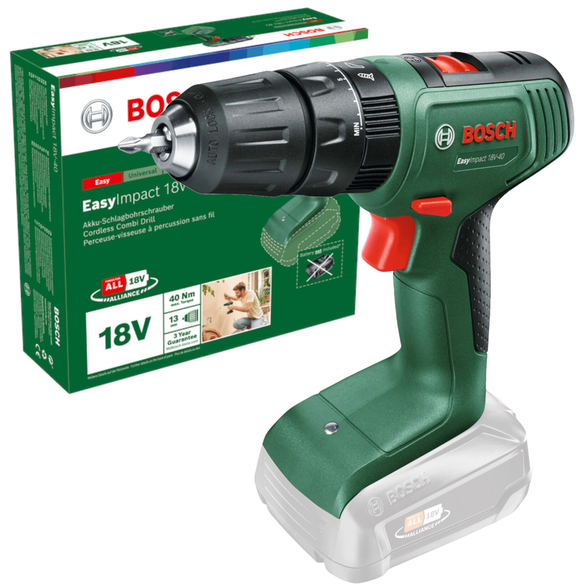 Wiertarko-wkrętarka Bosch EasyImpact 18V-40 (06039D8100) - obrazek 1