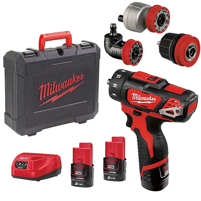 Wiertarko-wkrętarka Milwaukee M12 BDDXKIT-202C - obrazek 1