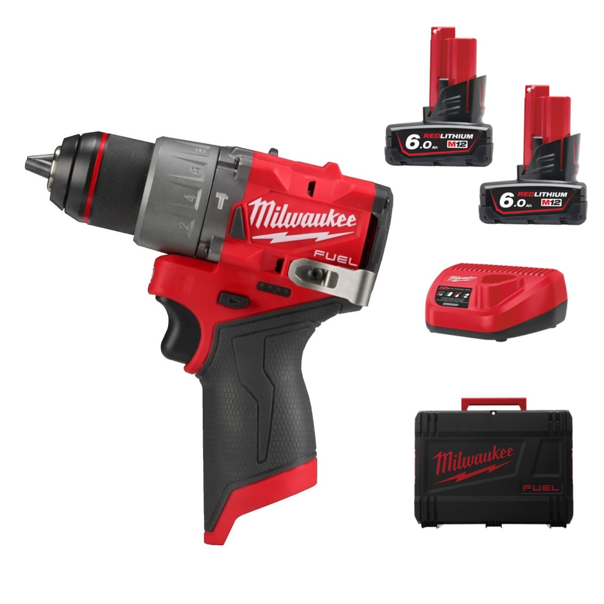 Wiertarko-wkrętarka z udarem Milwaukee M12 FPD2-602X - obrazek 1
