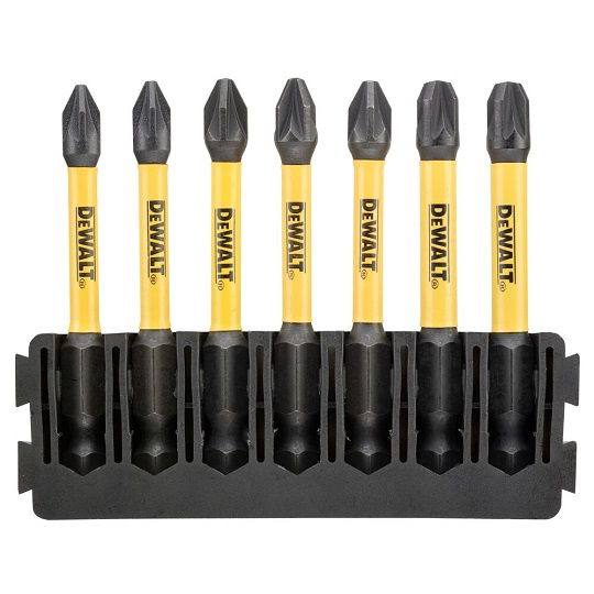 Zestaw 7 szt. bitów udarowych PZ1, PZ2, PZ3 Dewalt DT70822-QZ - obrazek 1