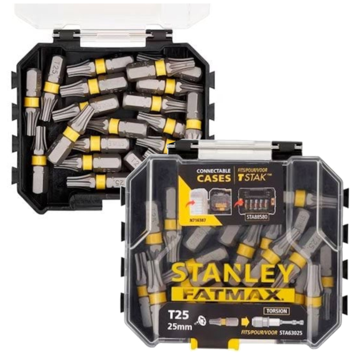 Zestaw bitów udarowych T25 Stanley STA88571-XJ 25szt.