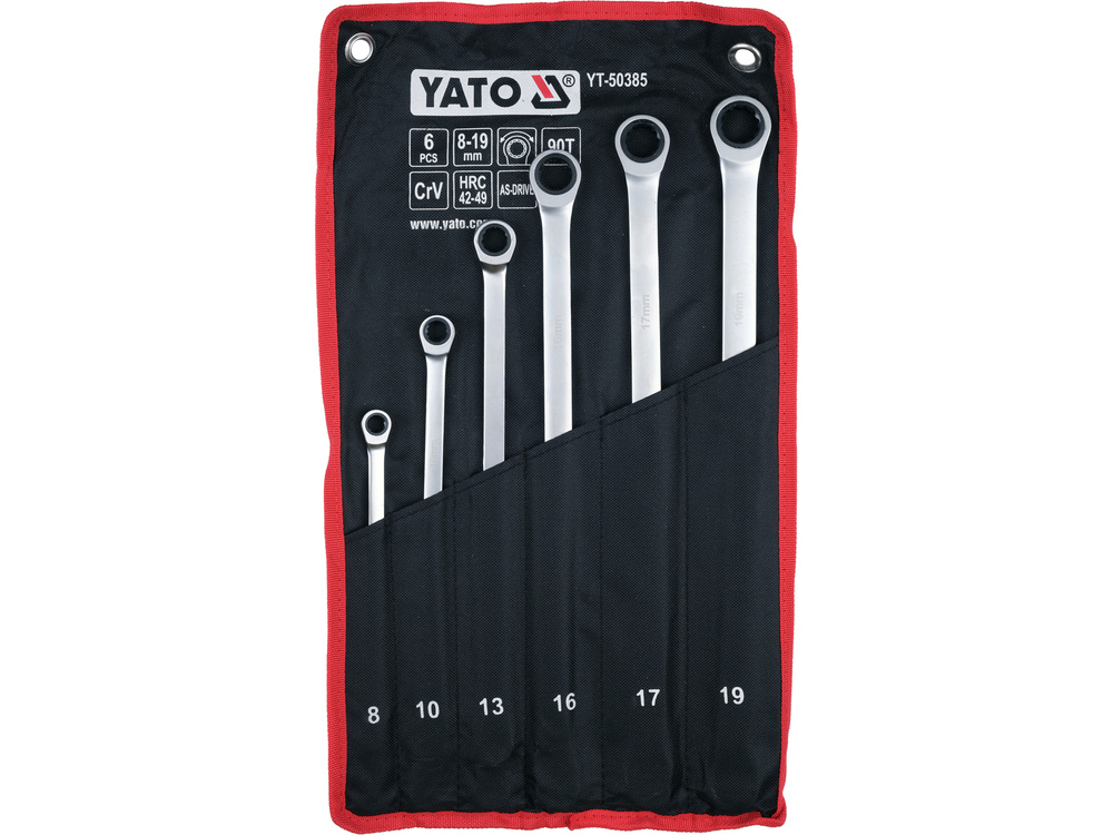 Zestaw kluczy oczkowych 8 – 19 mm Yato YT-50385