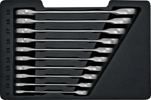 Zestaw kluczy płasko-oczkowych z grzechotką Bosch 1600A02AU0