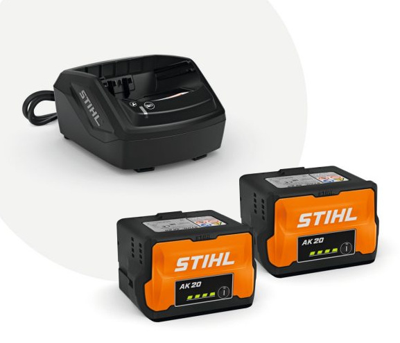Zestaw zasilający Stihl 2x akumulator AK20 + ładowarka AL101 - obrazek 1