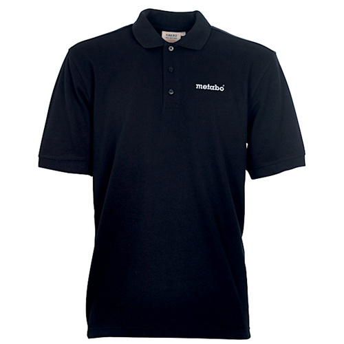 Koszulka czarna polo z logiem Metabo 638687020 rozmiar XL