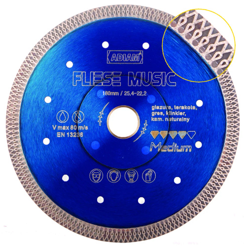 Tarcza diamentowa Adiam FLIESE MUSIC 125 mm - obrazek 1
