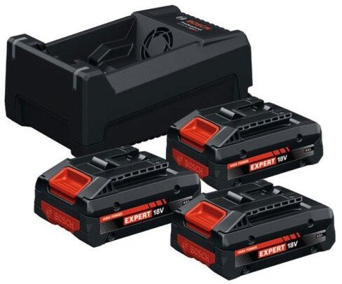 Zestaw zasilający Bosch 3x EXBA18V-40 + GAL12V/18V-80 - obrazek 1
