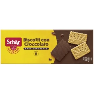 Herbatniki Czekoladowe Biscotti con Cioccolato bezglutenowe 150g Schär Herbatniki Czekoladowe Biscotti con Cioccolato bezglutenowe 150g Schär