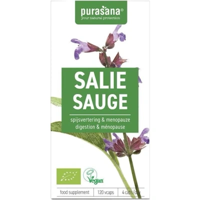 Purasana Szałwia Wegańska Bio 120 Kapsułek Purasana Szałwia Wegańska Bio 120 Kapsułek