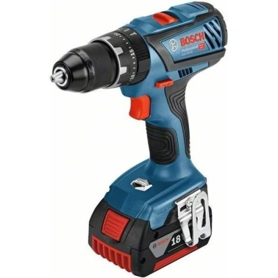Bosch Professional 06019H400C Wiertarko Wkrętarka Kombi 18 V, Niebieski, 63 Nm, 2 x Akumulator 4.0 Ah + 1 Ładowarka, w L BOXX - obrazek 1