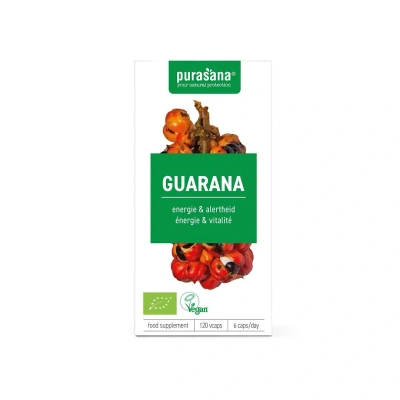 Purasana Guarana Wegańska Bio – 120 Kapsułek Purasana Guarana Wegańska Bio – 120 Kapsułek
