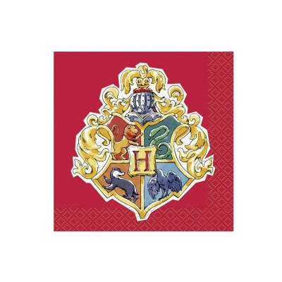 Unique Party 23561 papierowe serwetki 13 cm Harry Potter 16 sztuk, wielokolorowe