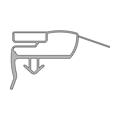 Uszczelka drzwi Refr/Cong Electrolux 242644844 - obrazek 1