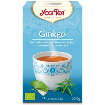 Herbata YOGI TEA, Ginkgo Bio z miłorzębem, 17×1,8 g Herbata YOGI TEA, Ginkgo Bio z miłorzębem, 17×1,8 g