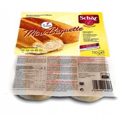 SCHAR Bagietki mini do zapiekania B/G 150g SCHAR Bagietki mini do zapiekania B/G 150g