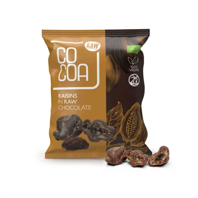 Cocoa Rodzynki w surowej czekoladzie BIO 70g