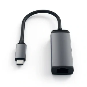 SATECHI Aluminiowy Adapter Typu C Gigabit Ethernet Dla MacBook Pro/Air M2/ M1, iPad Mac Mini M2, iMac M1 (Gwiezdna Szarość) SATECHI Aluminiowy Adapter Typu C Gigabit Ethernet Dla MacBook Pro/Air M2/ M1, iPad Mac Mini M2, iMac M1 (Gwiezdna Szarość)
