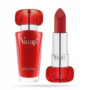 Pupa pomadka do ust Vamp! 302 Ruby Red Szminka w ekstremalnym kolorze z zabiegiem powiększającym ust. (dostępna 24 wariantach kolorów) Pupa pomadka do ust Vamp! 302 Ruby Red Szminka w ekstremalnym kolorze z zabiegiem powiększającym ust. (dostępna 24 wariantach kolorów)