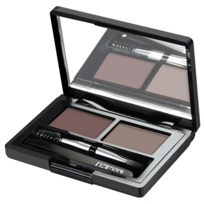 Pupa Milano, Eyebrow Design Set, zestaw do makijażu brwi 002 Brown, 1,1 g - obrazek 1