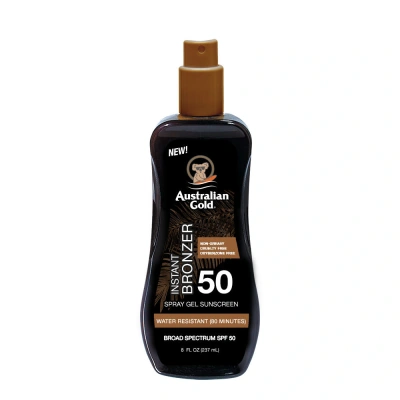 Australian Gold, spray do opalania z bronzerem, SPF 50, 237 ml - obrazek 1