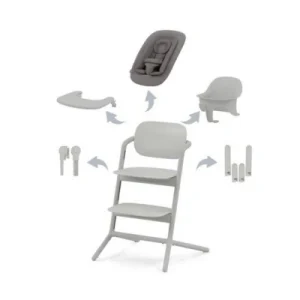 CYBEX Krzesełko LEMO 4 in 1 Set ABTSHE Suede grey mid CYBEX Krzesełko LEMO 4 in 1 Set ABTSHE Suede grey mid