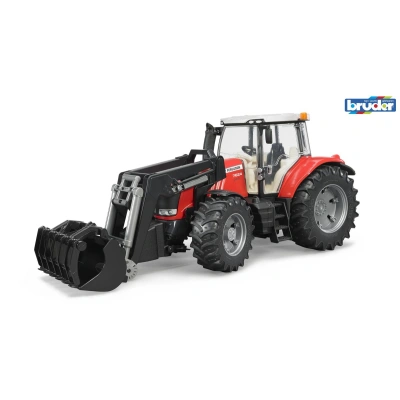 Bruder, Traktor Massey Ferguson 7600 z ładowarka czołową , 03047 - obrazek 1