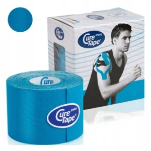 CureTape Sports Taśma Kinesiotaping 5 cm x 5 m – Niebieska CureTape Sports Taśma Kinesiotaping 5 cm x 5 m – Niebieska